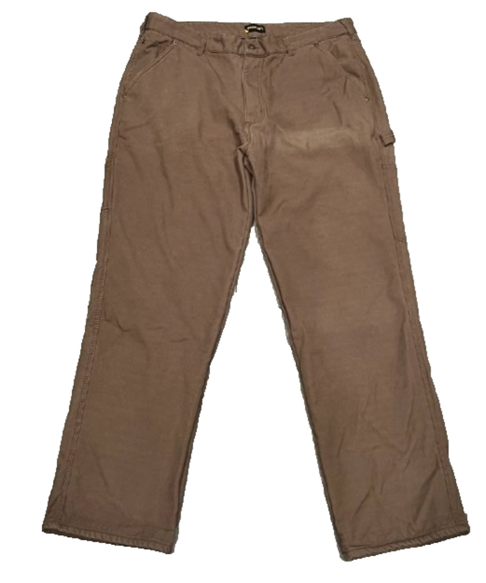 Stanley Workwear pockets Carpenter Pants Coffee Cotton 38x34 A006896